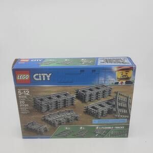 LEGO 60205 City Trains Tracks 20 Pieces, Includes Flexible and Straight Track